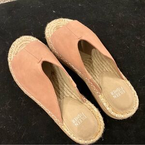 Eileen Fisher Women's Pink Espadrille Mules size 6.5